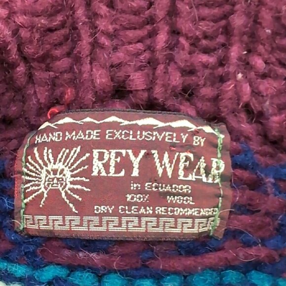 Made in Ecuador Cozy Wool Button-Front Sweater for the Perfect Cottage Core Look - Picture 3 of 10